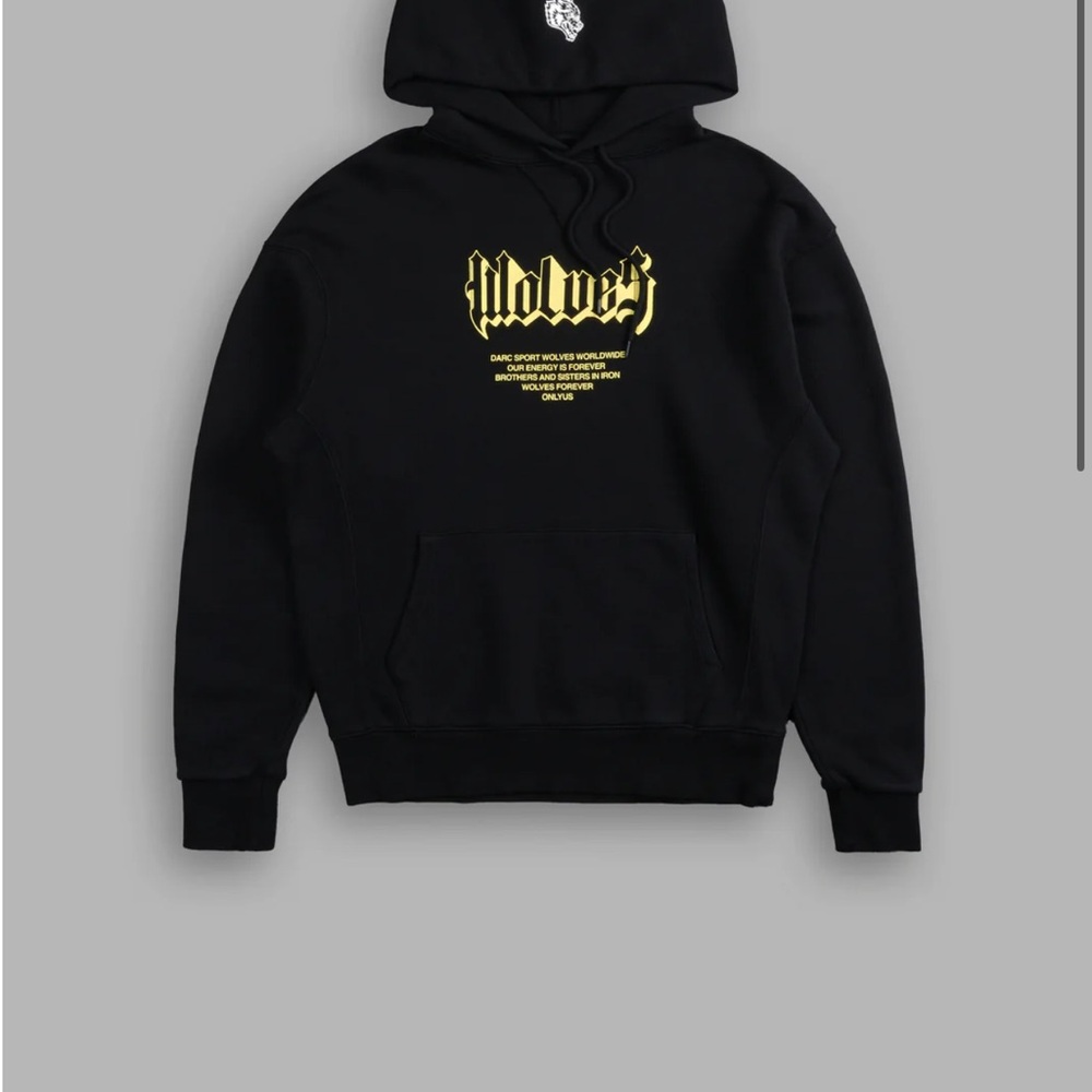NWT DARC SPORT NEVER BACK DOWN "DAKOTA" HOODIE IN BLACK
